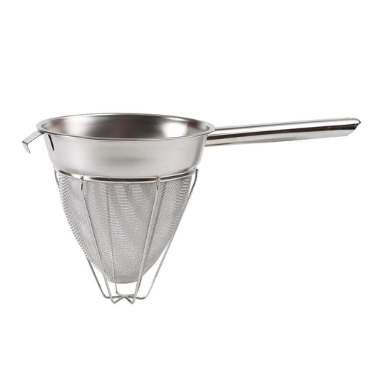 CCB-8R Stainless Steel Reinforced Bouillon Strainer, 8 inch - 1 Each.