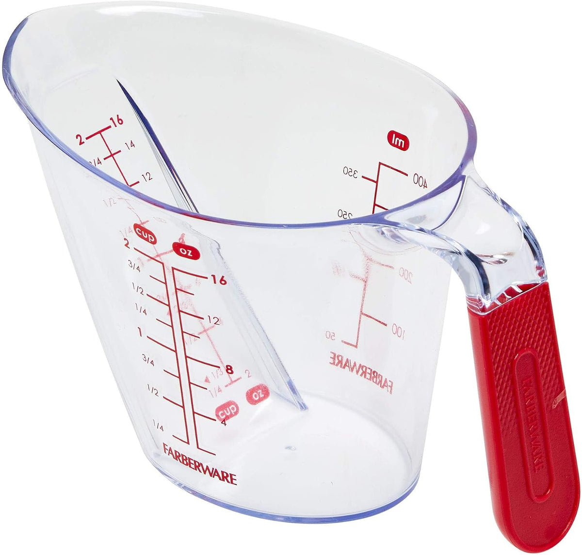 Professional 1-Cup Angled Measuring Cup - Red, 8 Oz