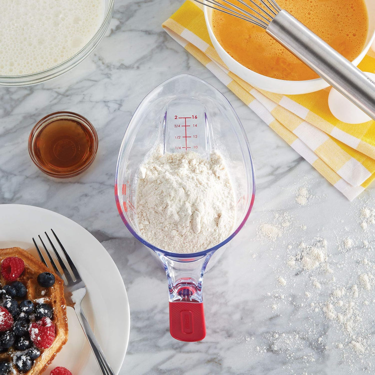 Professional 1-Cup Angled Measuring Cup - Red, 8 Oz