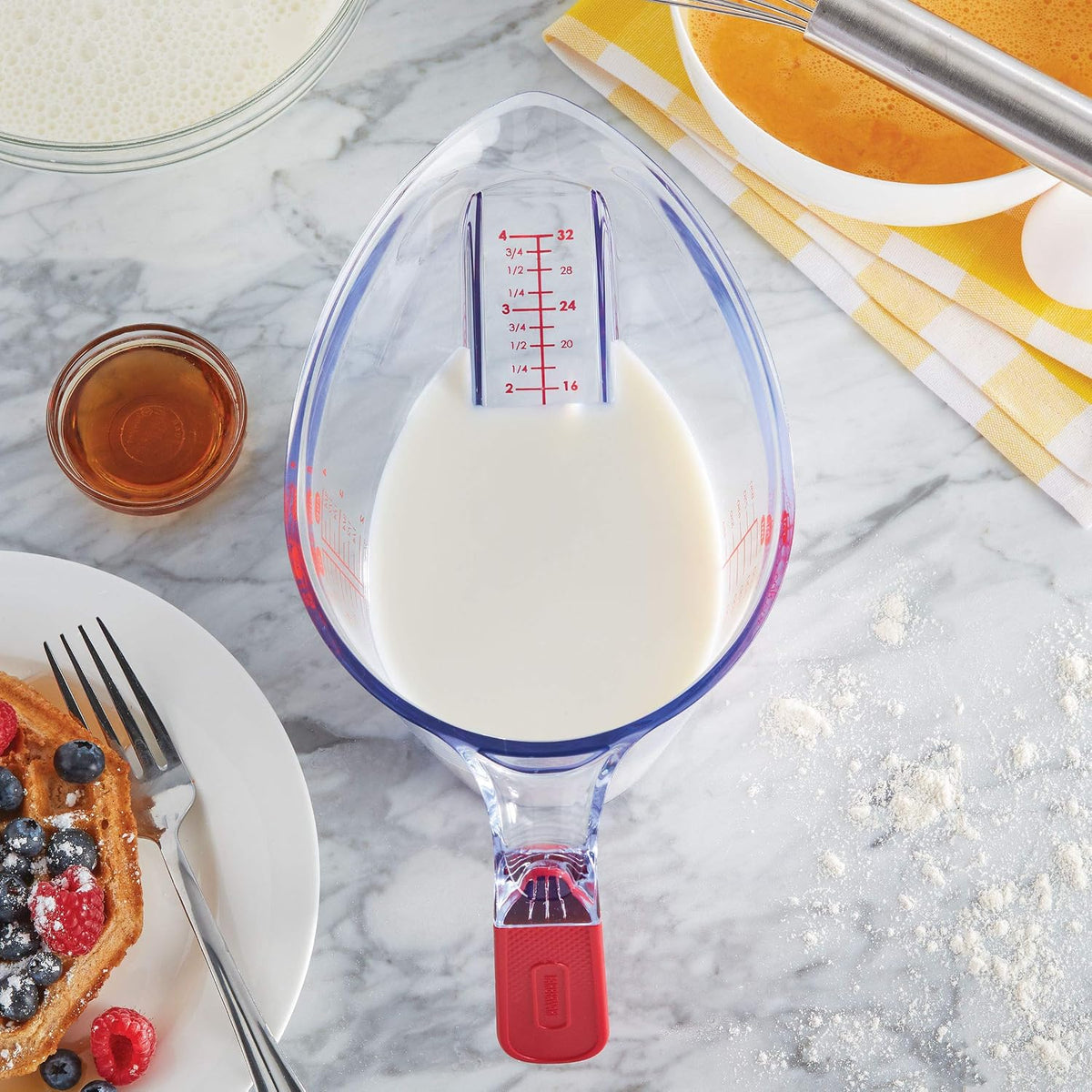 Professional 1-Cup Angled Measuring Cup - Red, 8 Oz