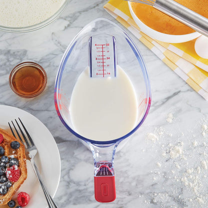Professional 1-Cup Angled Measuring Cup - Red, 8 Oz