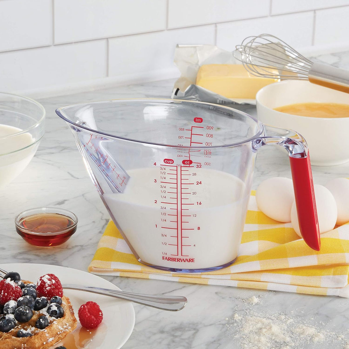 Professional 1-Cup Angled Measuring Cup - Red, 8 Oz
