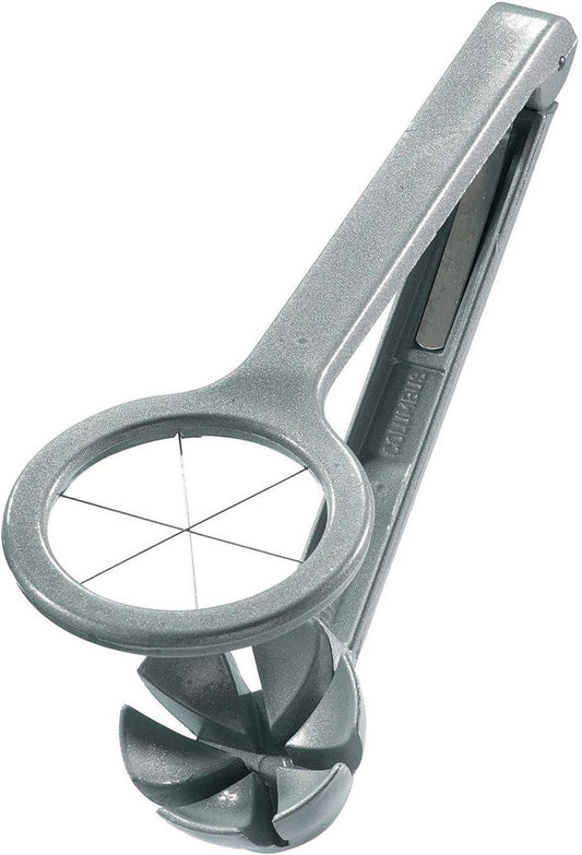 Wedge Egg Slicer - Heavy-Duty Aluminum Cutter with Stainless Steel Blades for Wedge Slices, Multi-Purpose Wedger for Eggs, Mushrooms, Strawberries & Kiwi, Kitchen Essentials