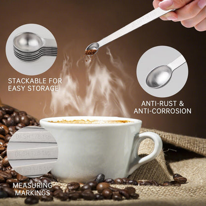 6 PCS 1/8 Teaspoon (1/8 Tsp | 0.625 mL | 0.625 cc) Single Measuring Spoon, Stainless Steel 1/8 Tsp Small Measuring Spoon Mini Measuring Spoons