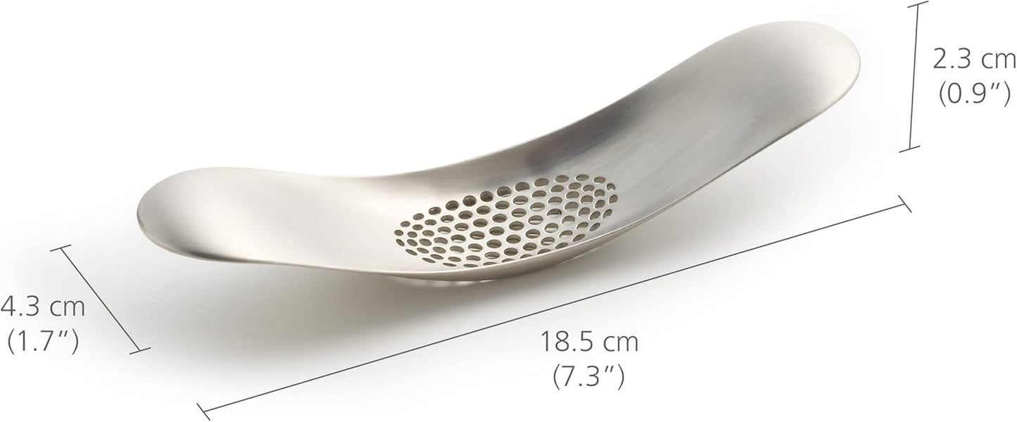 Garlic Rocker Crusher Mincer Press Dishwasher Safe, Stainless Steel