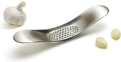 Garlic Rocker Crusher Mincer Press Dishwasher Safe, Stainless Steel
