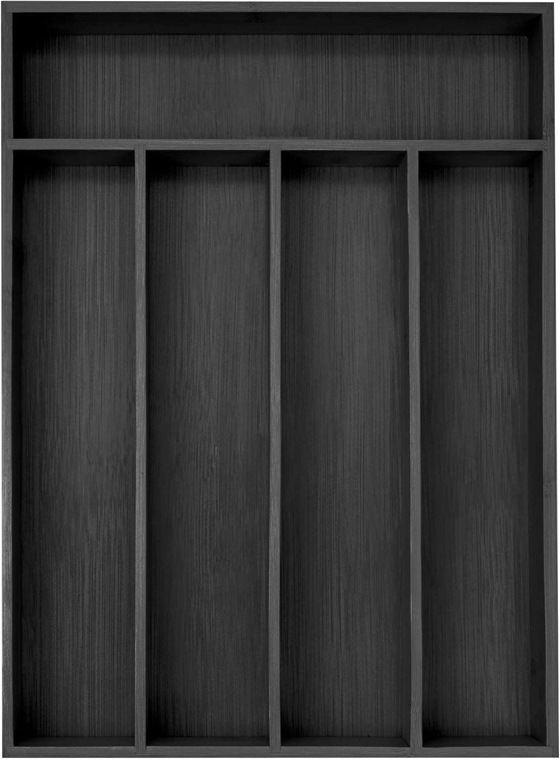 Silverware Organizer Kitchen Drawer Organizer Utensil Organizer Bamboo Silverware Holder Cutlery Organizer in Drawer Flatware Organizer Tray(5 slots, Natural