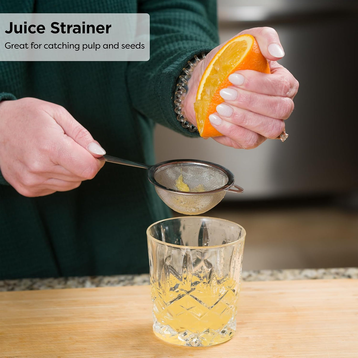 Matcha Sifter | Tea Strainer | Very Fine Mesh | Stainless Steel | Eliminate Clumps In Matcha Green Tea Powder