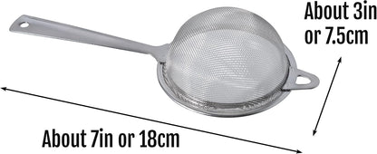 Matcha Sifter | Tea Strainer | Very Fine Mesh | Stainless Steel | Eliminate Clumps In Matcha Green Tea Powder