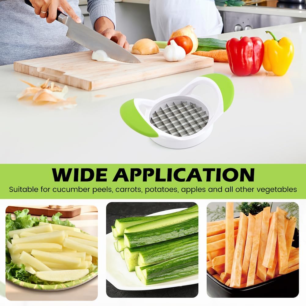 Mellisore French Fry Cutter for Potato Stainless Steel French Fry Slicer