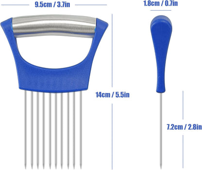 Stainless Steel Onion Holder for Slicing,Onion Slicer Holder,Kitchen Gadget