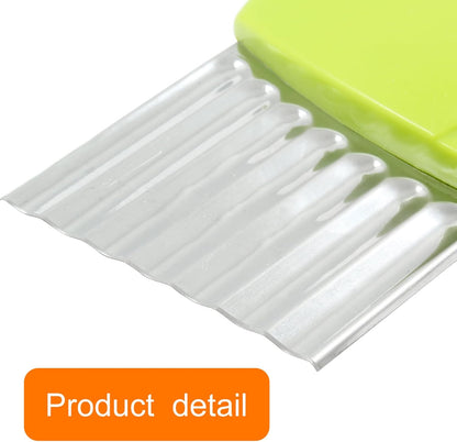 Waffle Fry Cutter, 5 Pcs, 5 Colors, Stainless Steel