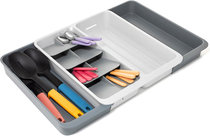 DrawerStore Knife Organizer, holds up to 9 knives, Kitchen Organization & Drawer Storage – Compact, Gray