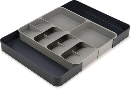 DrawerStore Knife Organizer, holds up to 9 knives, Kitchen Organization & Drawer Storage – Compact, Gray