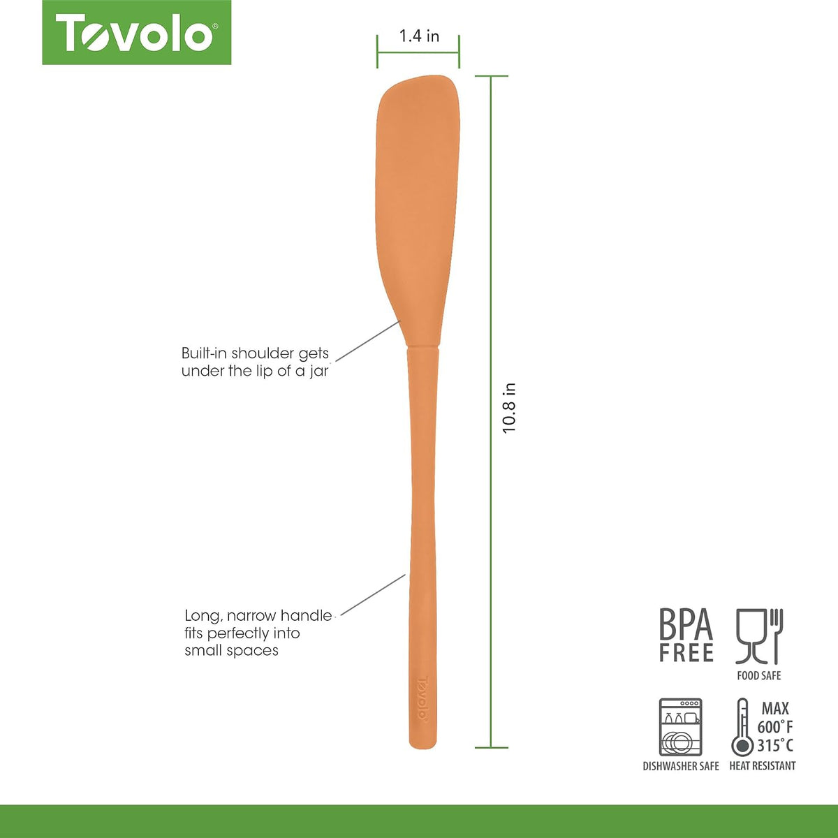 Flex Core Mini Silicone Spatula Spoonula Set of 2 for Cast Iron Non Stick Cooking & Baking, Dishwasher Safe Spatula & Spoonula All Silicone Heat Resistant BPA Free Kitchen Utensil, White