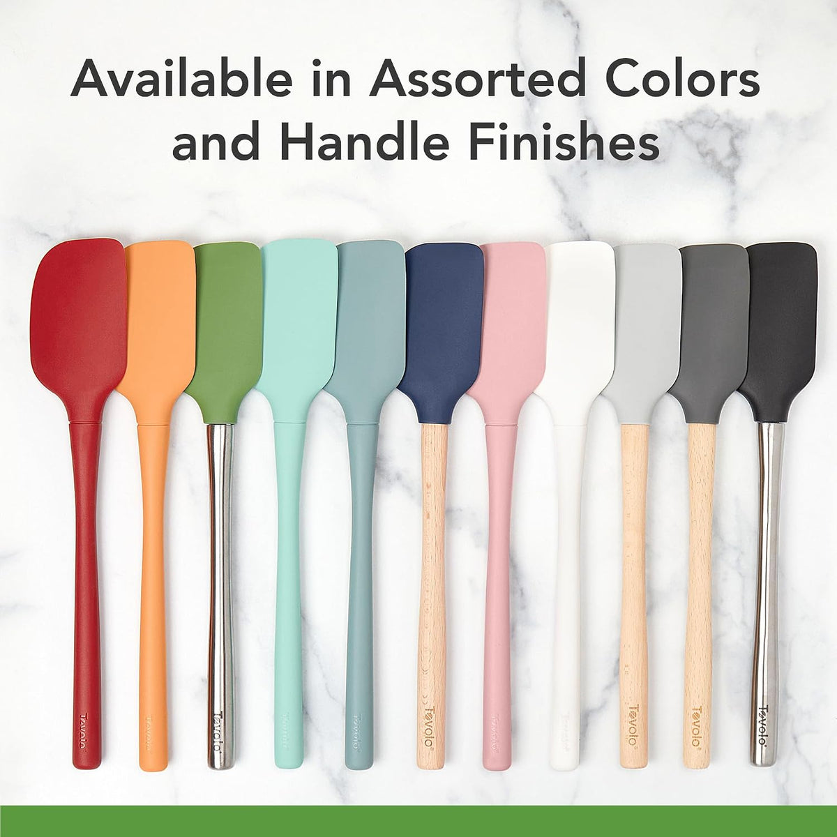Flex Core Mini Silicone Spatula Spoonula Set of 2 for Cast Iron Non Stick Cooking & Baking, Dishwasher Safe Spatula & Spoonula All Silicone Heat Resistant BPA Free Kitchen Utensil, White