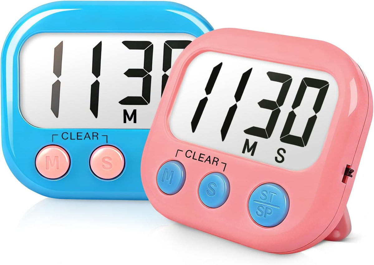 Digital Timer for Kids Classroom Timers for Teachers 2 Pack Blue Green