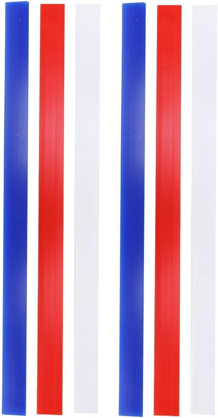 6Pcs Silicone Rolling Pin Guides, Non Stick Measuring Dough Strips Dough Leveler Sticks Pastry Ruler for Thickness Guide Biscuits Pie Pastry Cookie