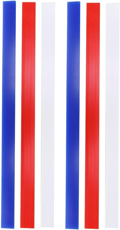 6Pcs Silicone Rolling Pin Guides, Non Stick Measuring Dough Strips Dough Leveler Sticks Pastry Ruler for Thickness Guide Biscuits Pie Pastry Cookie