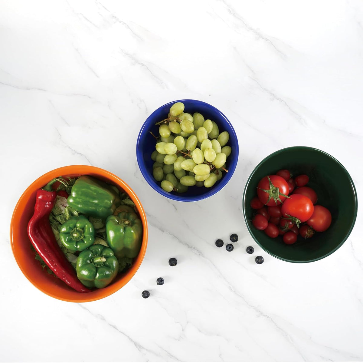 TP Melamine Mixing Bowl Set with Lids, Salad Bowl Set of 3, Aztec Bloom