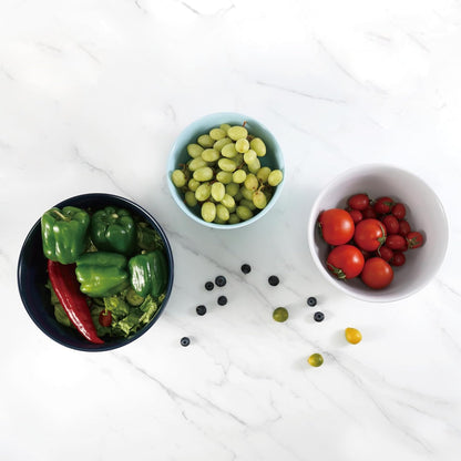 TP Melamine Mixing Bowl Set with Lids, Salad Bowl Set of 3, Aztec Bloom