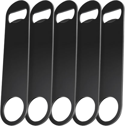 5 Pack 7 Inches Large Colorful Beer Bottle Openers，Stainless Steel