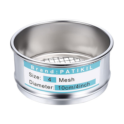 325 Mesh(0.045mm) Lab Sieve, 3.9"(10cm) Diameter Sifting Screen 304 Stainless Steel Wire Cloth Fine Mesh Sieve for Industrial Laboratory Home Soil Sifter Dry Sift Screens Hash - Colors C