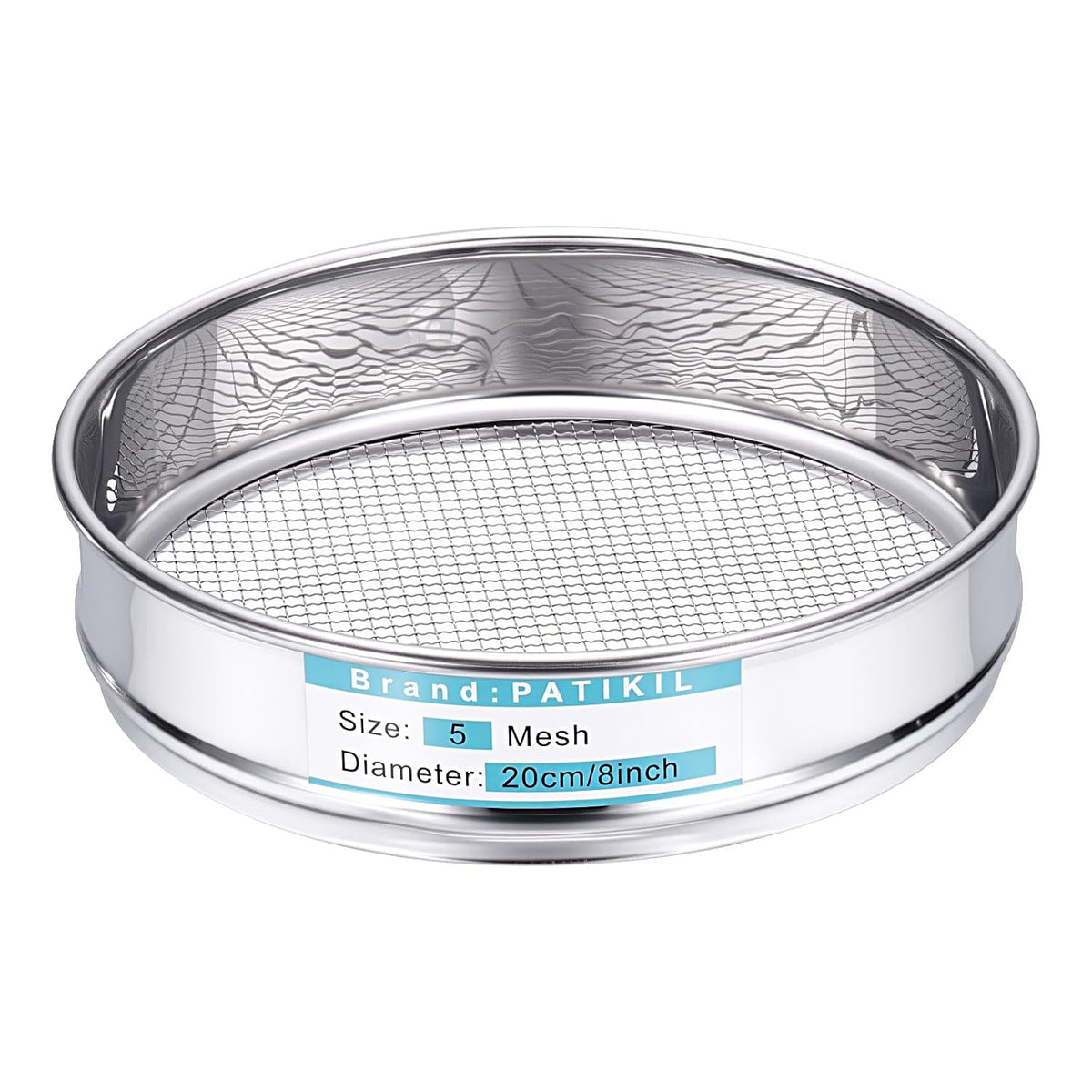 325 Mesh(0.045mm) Lab Sieve, 3.9"(10cm) Diameter Sifting Screen 304 Stainless Steel Wire Cloth Fine Mesh Sieve for Industrial Laboratory Home Soil Sifter Dry Sift Screens Hash - Colors C