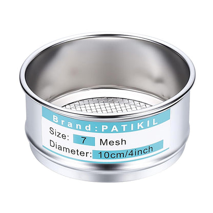 325 Mesh(0.045mm) Lab Sieve, 3.9"(10cm) Diameter Sifting Screen 304 Stainless Steel Wire Cloth Fine Mesh Sieve for Industrial Laboratory Home Soil Sifter Dry Sift Screens Hash - Colors C
