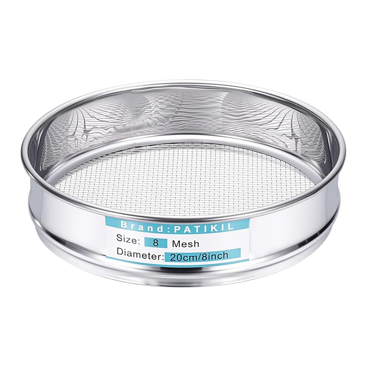 325 Mesh(0.045mm) Lab Sieve, 3.9"(10cm) Diameter Sifting Screen 304 Stainless Steel Wire Cloth Fine Mesh Sieve for Industrial Laboratory Home Soil Sifter Dry Sift Screens Hash - Colors C