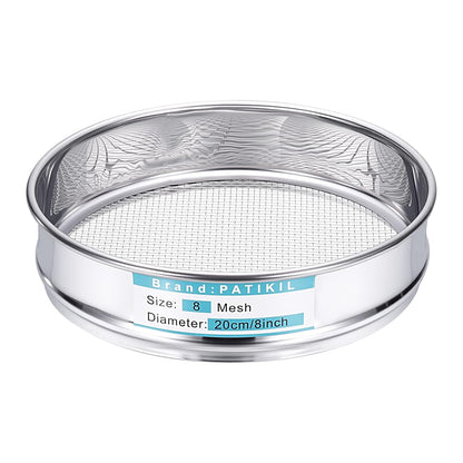 325 Mesh(0.045mm) Lab Sieve, 3.9"(10cm) Diameter Sifting Screen 304 Stainless Steel Wire Cloth Fine Mesh Sieve for Industrial Laboratory Home Soil Sifter Dry Sift Screens Hash - Colors C