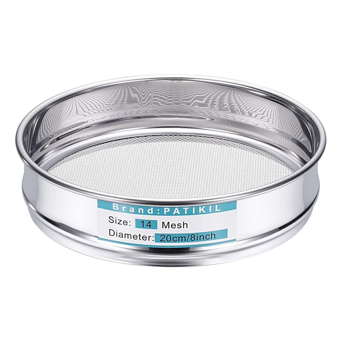 325 Mesh(0.045mm) Lab Sieve, 3.9"(10cm) Diameter Sifting Screen 304 Stainless Steel Wire Cloth Fine Mesh Sieve for Industrial Laboratory Home Soil Sifter Dry Sift Screens Hash - Colors C