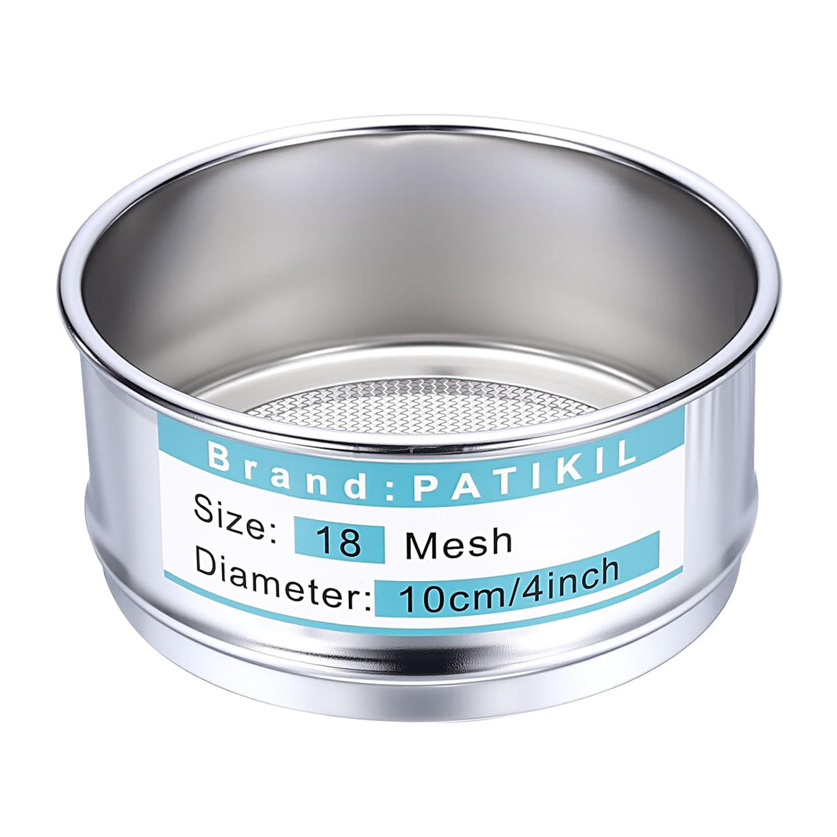 325 Mesh(0.045mm) Lab Sieve, 3.9"(10cm) Diameter Sifting Screen 304 Stainless Steel Wire Cloth Fine Mesh Sieve for Industrial Laboratory Home Soil Sifter Dry Sift Screens Hash - Colors C