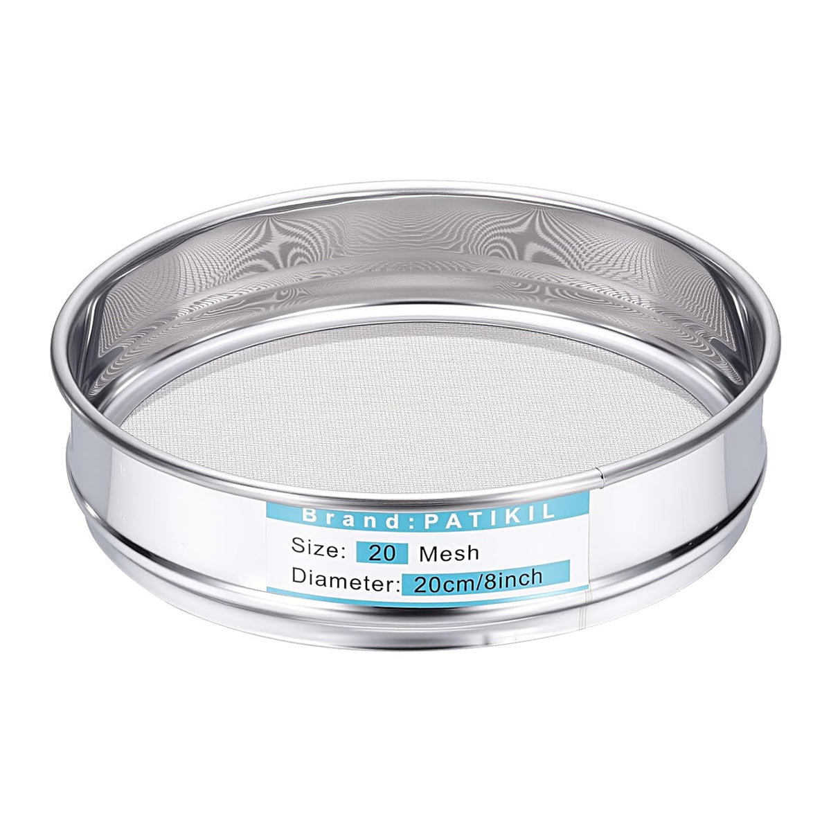 325 Mesh(0.045mm) Lab Sieve, 3.9"(10cm) Diameter Sifting Screen 304 Stainless Steel Wire Cloth Fine Mesh Sieve for Industrial Laboratory Home Soil Sifter Dry Sift Screens Hash - Colors C