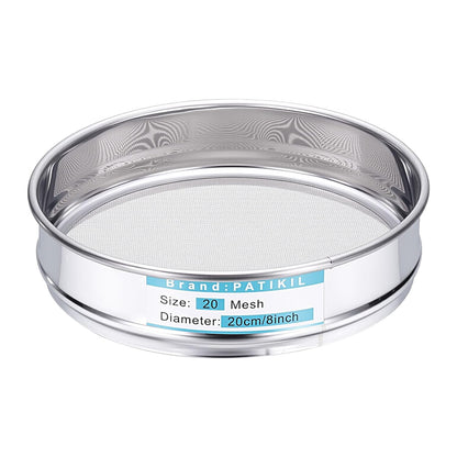 325 Mesh(0.045mm) Lab Sieve, 3.9"(10cm) Diameter Sifting Screen 304 Stainless Steel Wire Cloth Fine Mesh Sieve for Industrial Laboratory Home Soil Sifter Dry Sift Screens Hash - Colors C