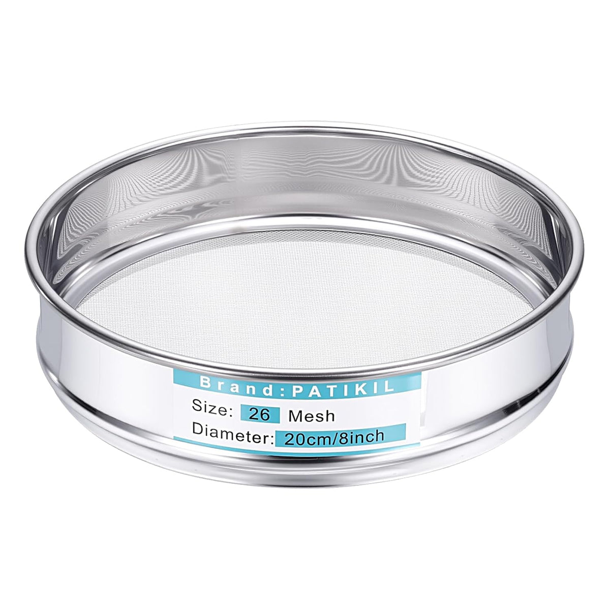 325 Mesh(0.045mm) Lab Sieve, 3.9"(10cm) Diameter Sifting Screen 304 Stainless Steel Wire Cloth Fine Mesh Sieve for Industrial Laboratory Home Soil Sifter Dry Sift Screens Hash - Colors C
