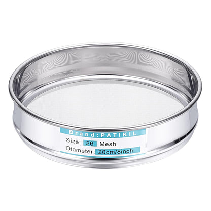 325 Mesh(0.045mm) Lab Sieve, 3.9"(10cm) Diameter Sifting Screen 304 Stainless Steel Wire Cloth Fine Mesh Sieve for Industrial Laboratory Home Soil Sifter Dry Sift Screens Hash - Colors C