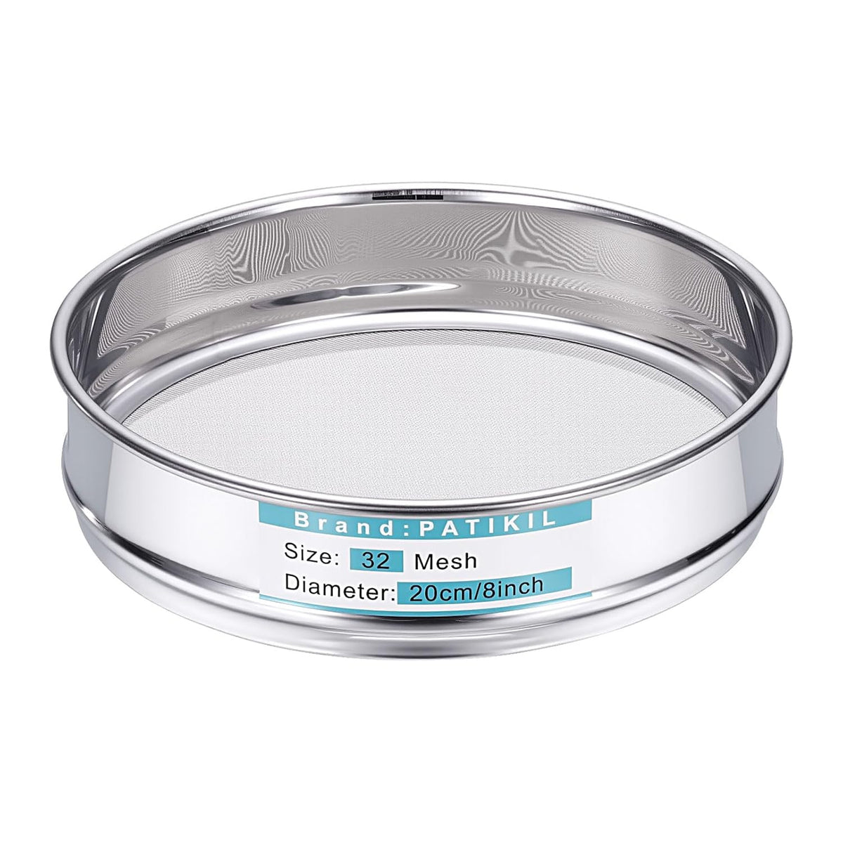 325 Mesh(0.045mm) Lab Sieve, 3.9"(10cm) Diameter Sifting Screen 304 Stainless Steel Wire Cloth Fine Mesh Sieve for Industrial Laboratory Home Soil Sifter Dry Sift Screens Hash - Colors C
