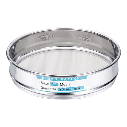 325 Mesh(0.045mm) Lab Sieve, 3.9"(10cm) Diameter Sifting Screen 304 Stainless Steel Wire Cloth Fine Mesh Sieve for Industrial Laboratory Home Soil Sifter Dry Sift Screens Hash - Colors C