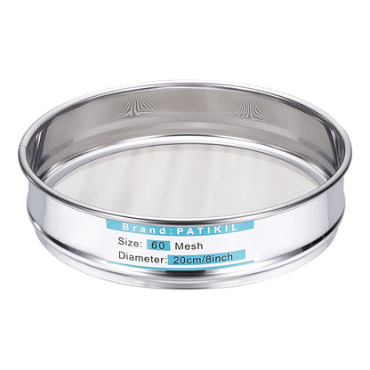 325 Mesh(0.045mm) Lab Sieve, 3.9"(10cm) Diameter Sifting Screen 304 Stainless Steel Wire Cloth Fine Mesh Sieve for Industrial Laboratory Home Soil Sifter Dry Sift Screens Hash - Colors C
