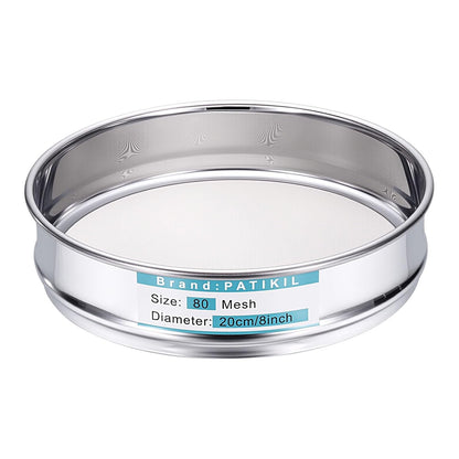 325 Mesh(0.045mm) Lab Sieve, 3.9"(10cm) Diameter Sifting Screen 304 Stainless Steel Wire Cloth Fine Mesh Sieve for Industrial Laboratory Home Soil Sifter Dry Sift Screens Hash - Colors C