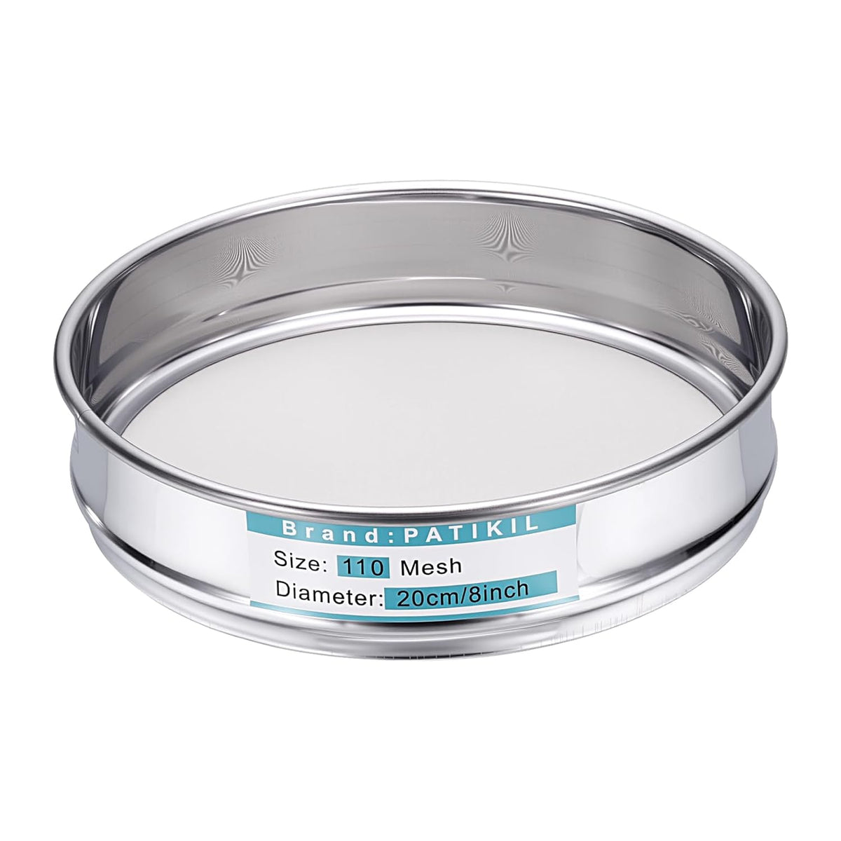 325 Mesh(0.045mm) Lab Sieve, 3.9"(10cm) Diameter Sifting Screen 304 Stainless Steel Wire Cloth Fine Mesh Sieve for Industrial Laboratory Home Soil Sifter Dry Sift Screens Hash - Colors C