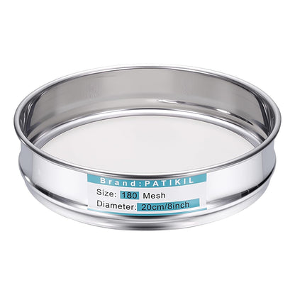 325 Mesh(0.045mm) Lab Sieve, 3.9"(10cm) Diameter Sifting Screen 304 Stainless Steel Wire Cloth Fine Mesh Sieve for Industrial Laboratory Home Soil Sifter Dry Sift Screens Hash - Colors C