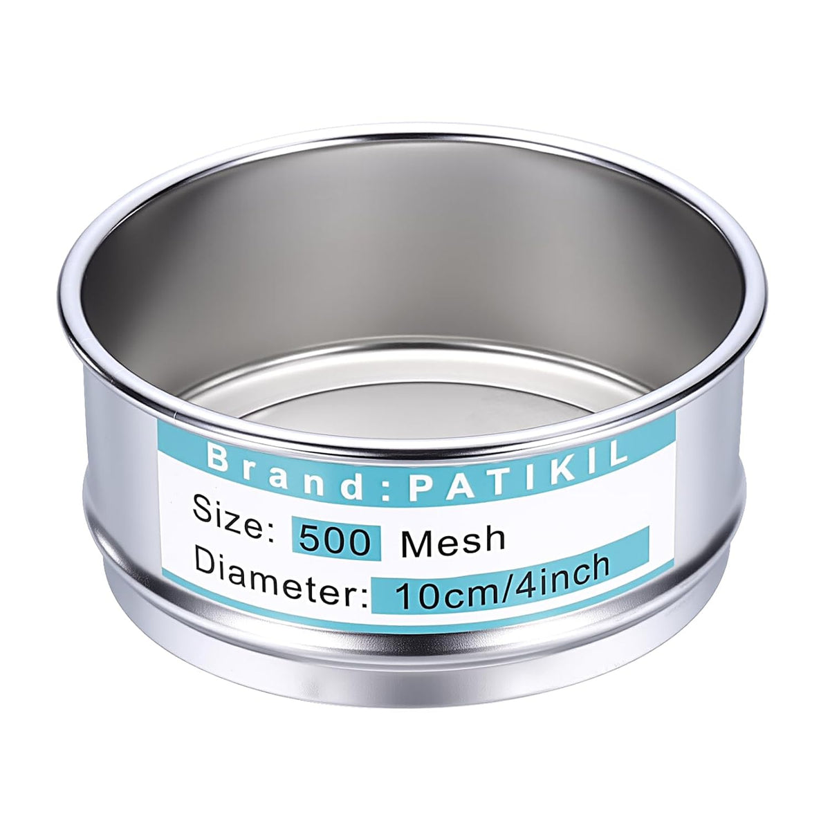 325 Mesh(0.045mm) Lab Sieve, 3.9"(10cm) Diameter Sifting Screen 304 Stainless Steel Wire Cloth Fine Mesh Sieve for Industrial Laboratory Home Soil Sifter Dry Sift Screens Hash - Colors C