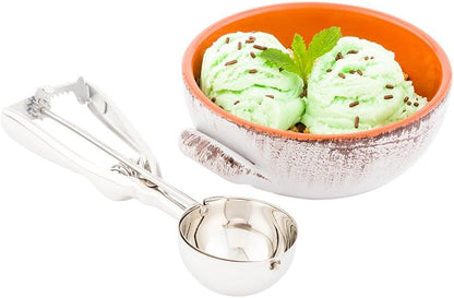 0.5 oz Silver Stainless Steel # Ice Cream Scoop