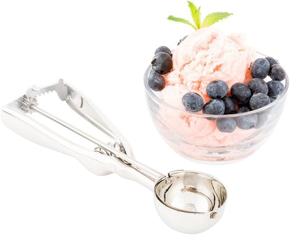 0.5 oz Silver Stainless Steel # Ice Cream Scoop