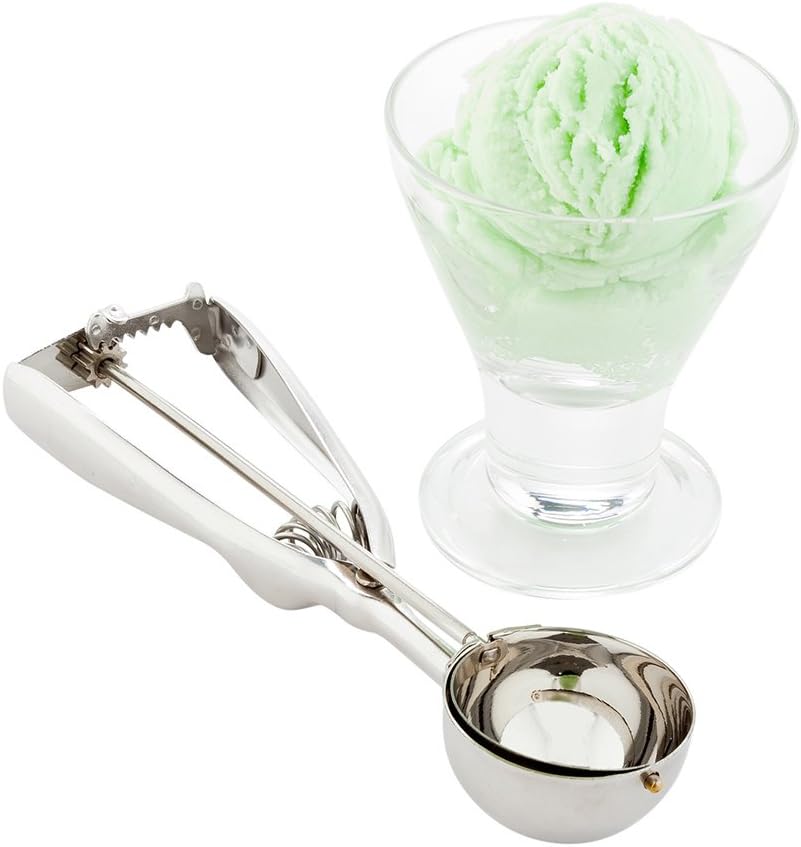 0.5 oz Silver Stainless Steel # Ice Cream Scoop