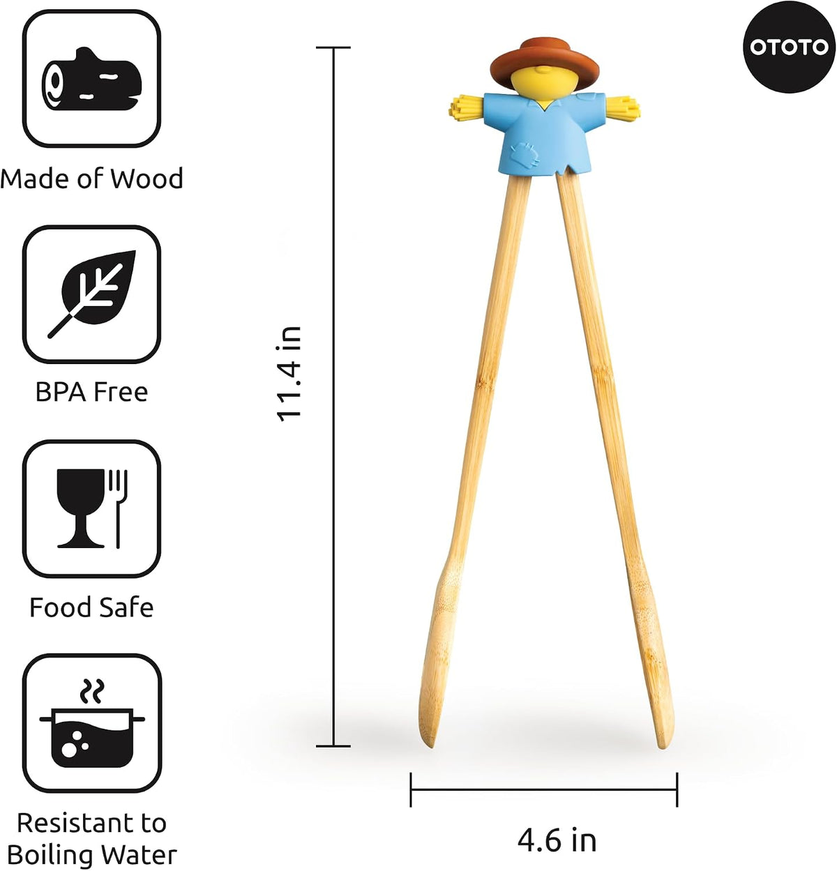 Pasta Monsters and Salad Servers - BPA-Free Fun Kitchen Gadgets - 100% Food Safe Salad Spoon and Fork Set - 11.93x 3.39 x 2.24 inch