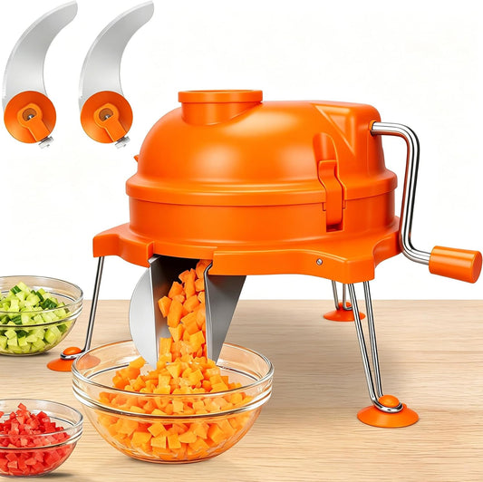 CL003 Dynacube Vegetable Dicer Commercial, 2 PCS Replaceable Blades for Dynamic, 1/4" x 1/4" Dynacube Dicer, Food-Grade 304 Stainless Steel Blades, Tomato Dicer, Potato Cuber, Vegetable Cube Cutter