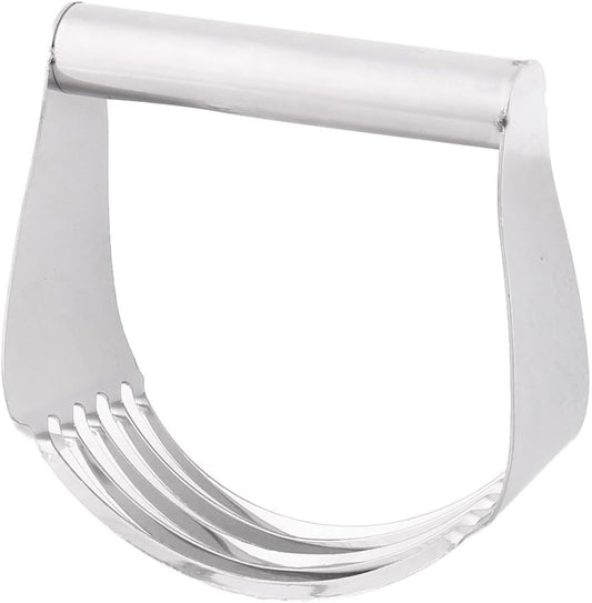 Stainless Steel Kitchen Accessory Baking Tool Flour Pastry Blender Silver Tone